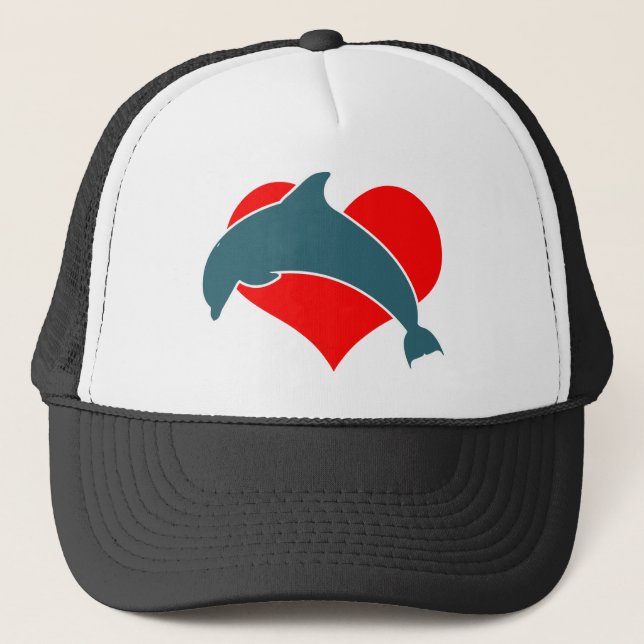 Casquette de camionneur de Luv de dauphin (Devant)