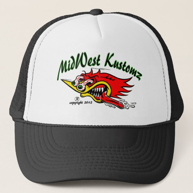 Casquette de camionneur de Midwest Kustomz WOODY (Devant)