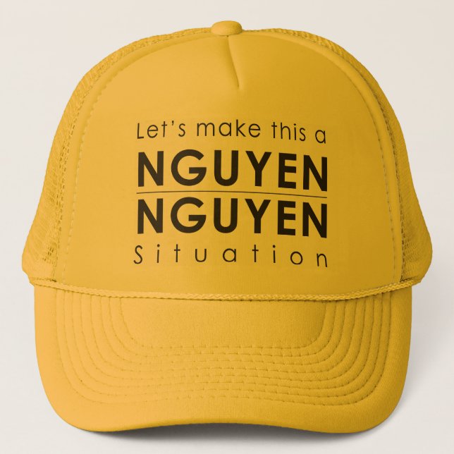 Casquette de camionneur de Nguyen/situation de (Devant)