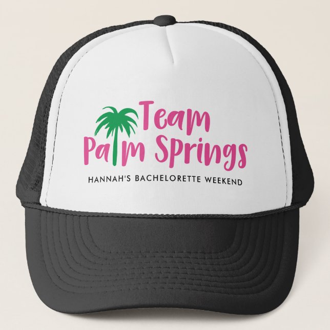 Casquette de camionneur de Palm Springs d'équipe (Devant)