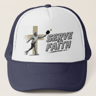 Casquette de camionneur de pickleball chrétien Ser