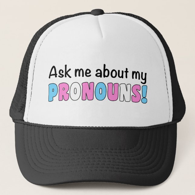 Casquette de camionneur de pronoms (fierté de (Devant)