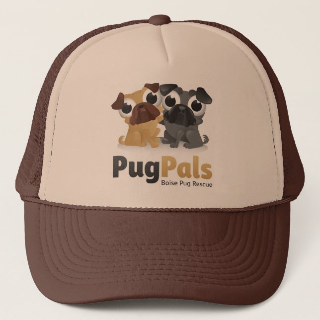 Casquette de camionneur de Pug Pals, Inc. (Devant)