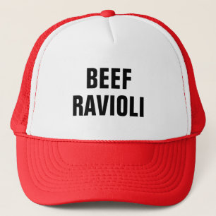 Casquette de camionneur de ravioli de boeuf