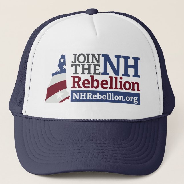 Casquette de camionneur de rébellion de NH (Devant)