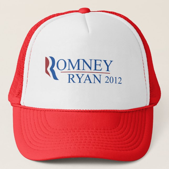Casquette de camionneur de rouge de Romney Ryan (Devant)