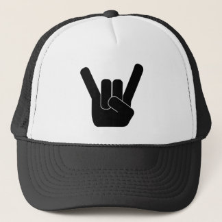 Casquette de camionneur de signe de roche
