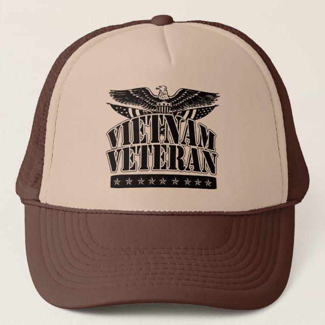 CASQUETTE DE CAMIONNEUR DE VÉTÉRAN DU VIETNAM (Devant)