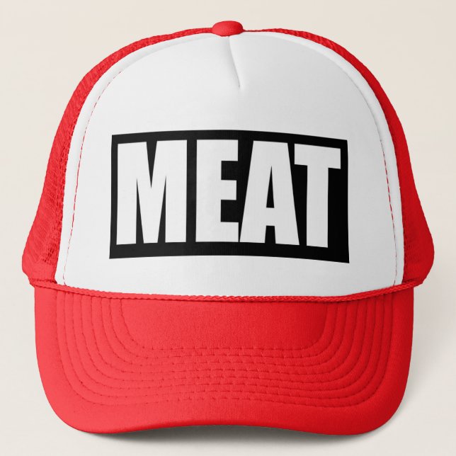 Casquette de camionneur de VIANDE (Devant)