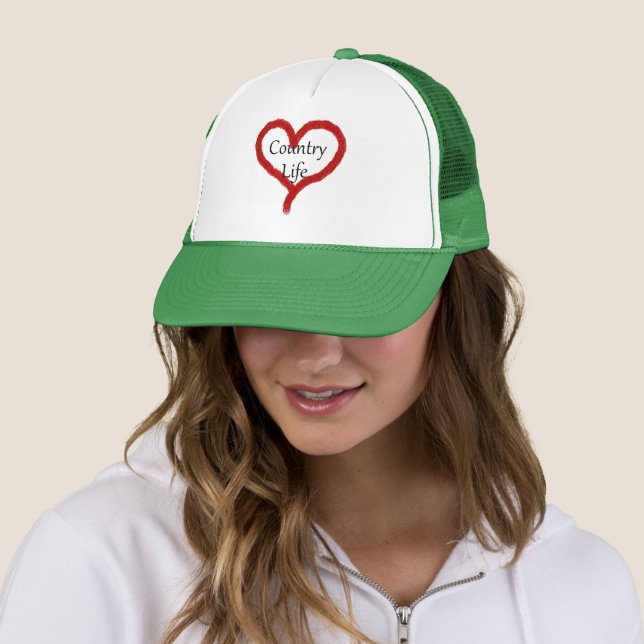 Casquette de camionneur de vie à la campagne (En situation)