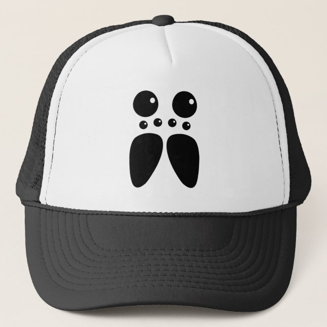 Casquette de camionneur de visage d'araignée de (Devant)
