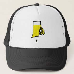 Casquette de camionneur d'état d'Île de Rhode -