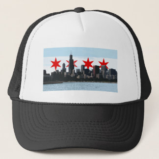 Casquette de camionneur d'horizon de drapeau de