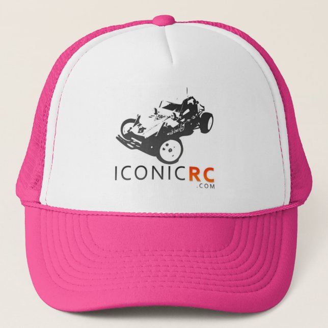 Casquette de camionneur d'IconicRC - rose (Devant)
