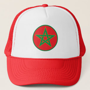 Casquette de camionneur drapeau marocain