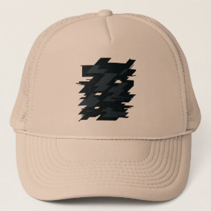 Casquette de camionneur Glitch Art