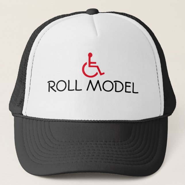 Casquette de camionneur handicapé par fauteuil (Devant)