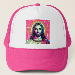 Casquette de camionneur Jésus rose !