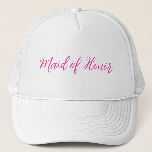 Casquette de camionneur Maid of Honor – Motif écri (Devant)