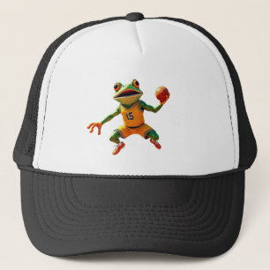 Casquette de camionneur noir et blanc Basketball F