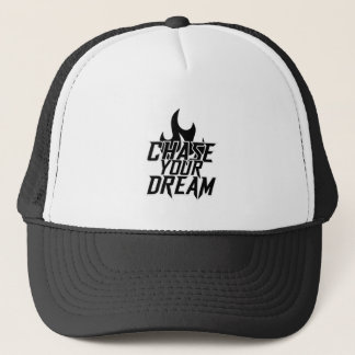 Casquette de camionneur noir et blanc Chase Your D