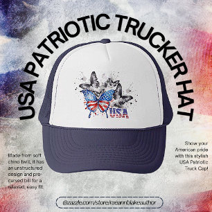 Casquette de camionneur patriotique USA