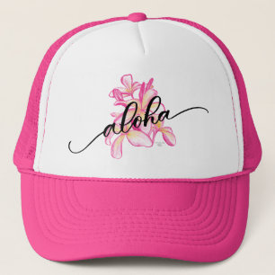 Casquette de camionneur Plumeria Aloha