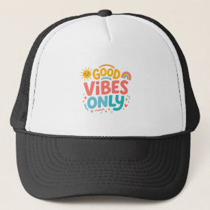 Casquette de camionneur Rétro « Good vibes only »