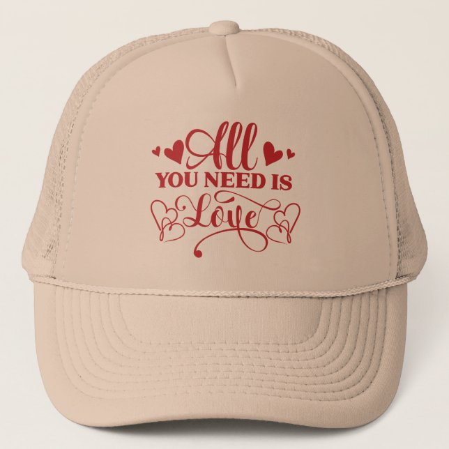 Casquette de camionneur typographie Tout ce dont v (Devant)