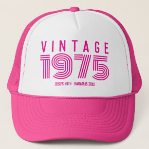 Casquette de camionneur vintage pour anniversaire