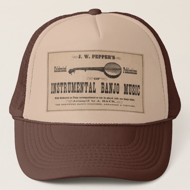Casquette de camionneurs de musique de banjo (Devant)