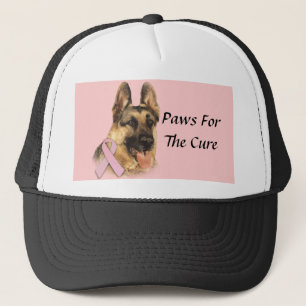 Casquette de cancer du sein de berger allemand