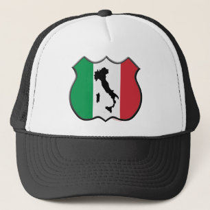 Casquette de carte de bouclier de l'Italie