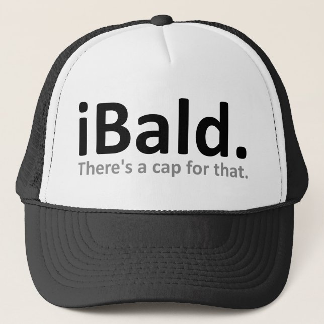 casquette de Casquette de base-ball iBald Funny (Devant)