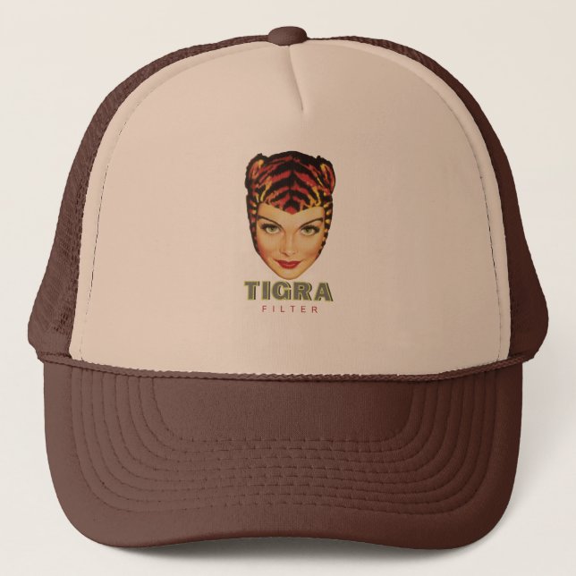 Casquette de casquette de camionneur de cigarette (Devant)