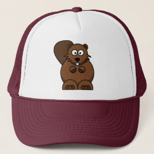 Casquette de castor de bande dessinée