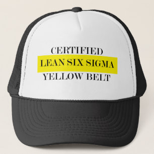 Casquette de ceinture jaune Leans Six Sigma