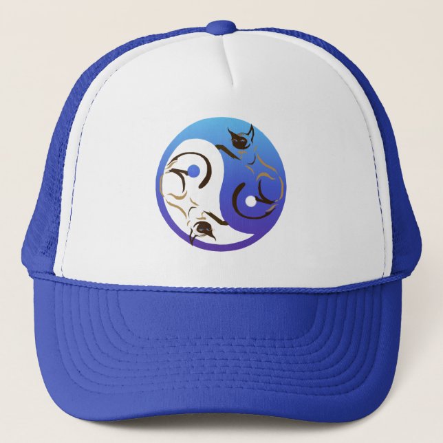 Casquette de chats siamois de Yin Yang (Devant)