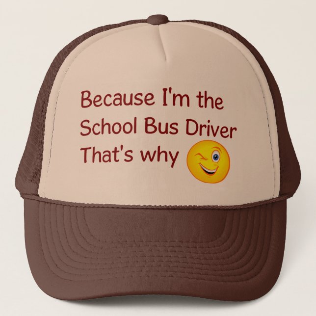 Casquette de chauffeur d'autobus scolaire (Devant)