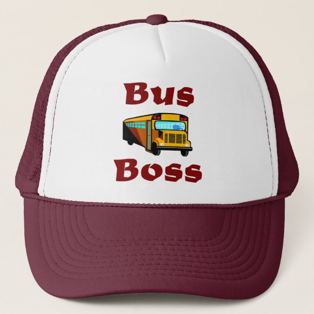 Casquette de chauffeur d'autobus scolaire.  Patron (Devant)