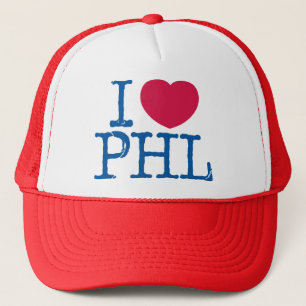 Casquette de chemise d'I <3 PHL (rouge/bleu)