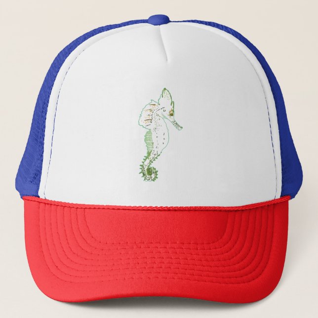 Casquette de Cheval de Mer Vert (Devant)