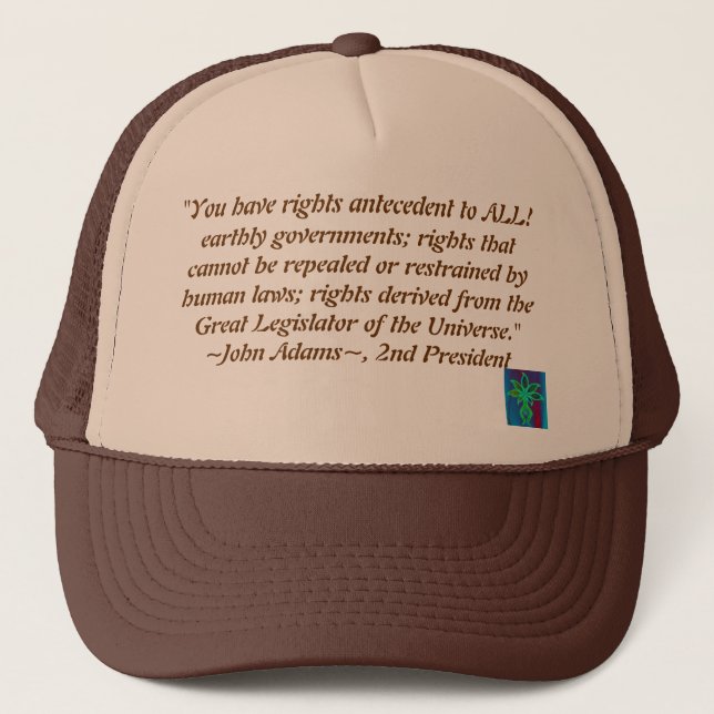 Casquette de citation de John Adams (Devant)