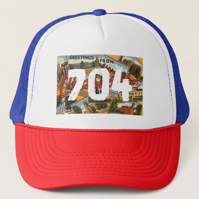 Casquette de CLT Charlotte la Caroline du Nord 704 (Devant)