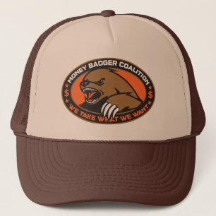 Casquette de coalition de blaireau d'argent