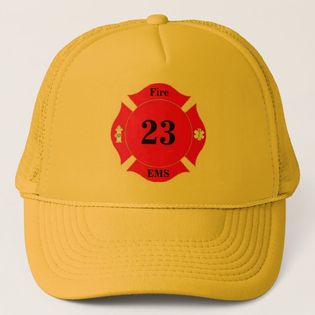 Casquette de corps de sapeurs-pompiers (Devant)