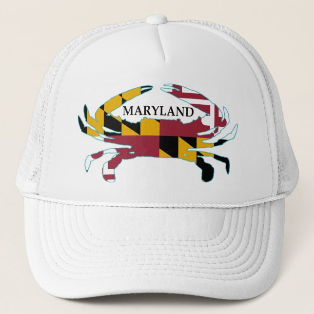 Casquette de crabe de drapeau du Maryland (Devant)