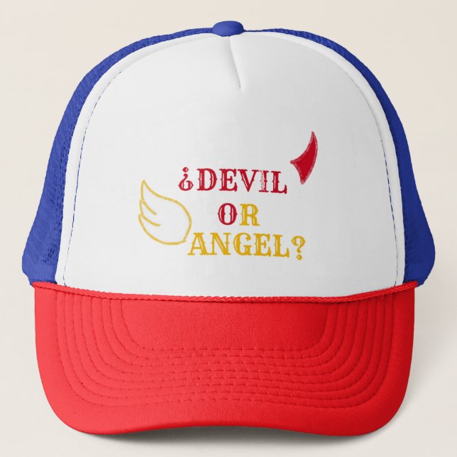 Casquette de Demello de diable de l'ange 1/2 de (Devant)
