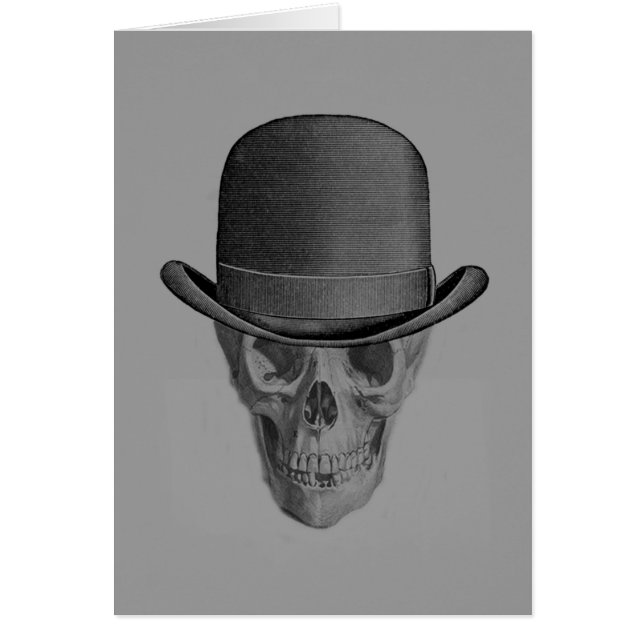 Casquette de derby du crâne monochrome (Devant)
