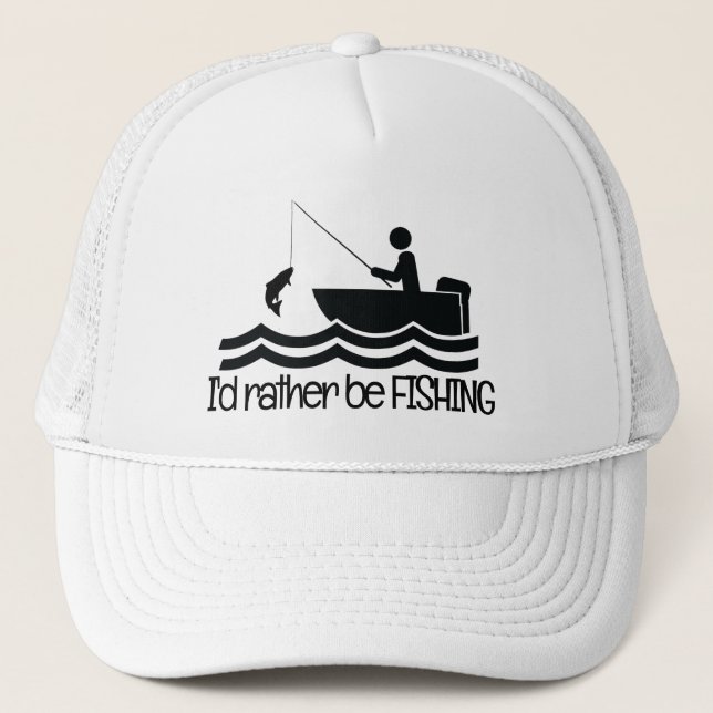 Casquette de design de pêche (Devant)